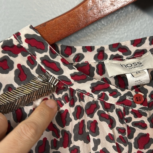 Hoss INTROPIA Women’s Leopard Print 100% Silk Dress Size 44 - Picture 15 of 16